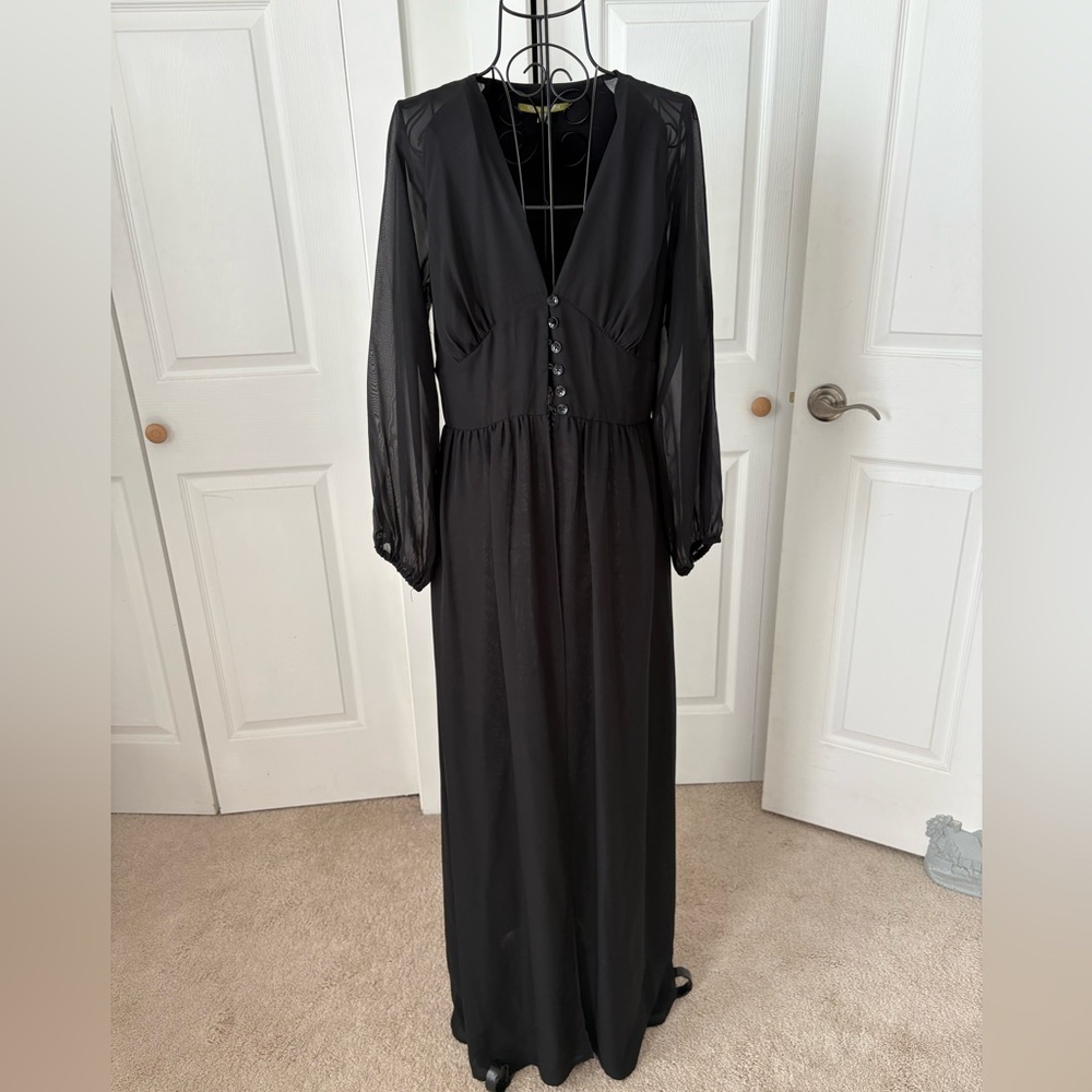 Gianni Bini Charcoal Sheer Duster